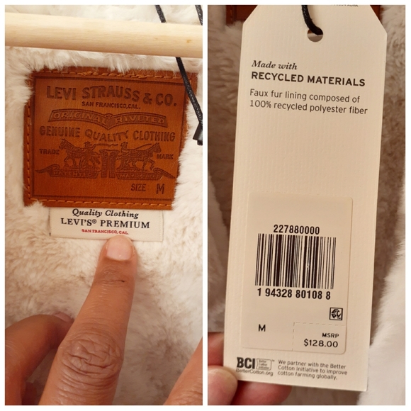 ๐HP!๐ ๐NWT Levi's Iced Coffee Corduroy Trucker Jacket - Picture 3 of 16